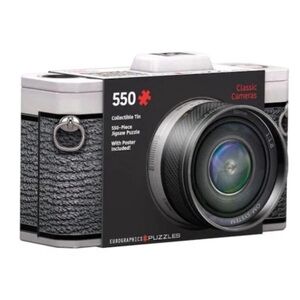 🆕 Eurographic Puzzles Classic Cameras Jigsaw Puzzle 550pcs Collectable Tin